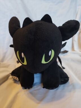 How To Train Your Dragon Toothless NIGHT FURY w/Harness Build A Bear BAB Plush
